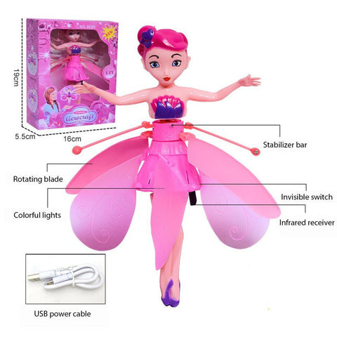 Hand Sensor Flying Fairy Doll Toy