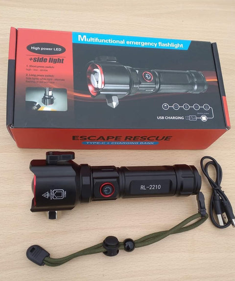 Emergency survival LED Flashlight