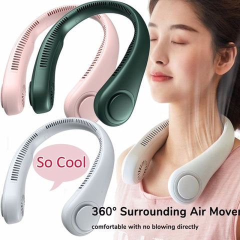 Portable Bladeness Neck fan
